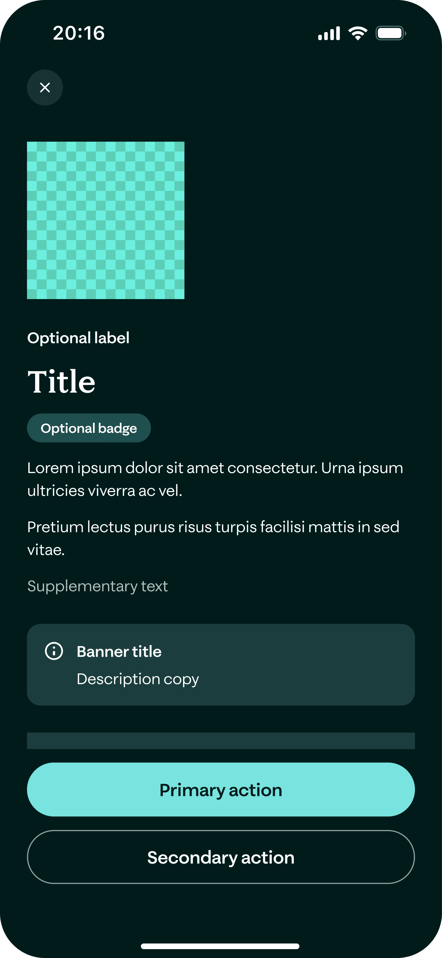 Blueprint Step — product merit screen