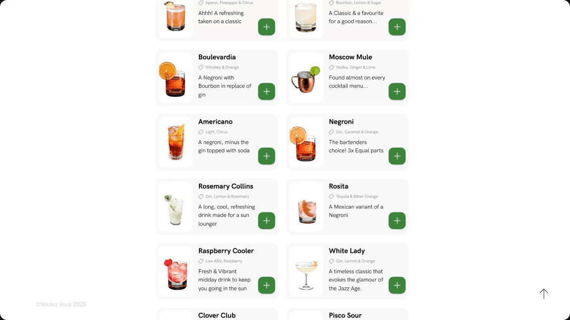 Drinks Cards