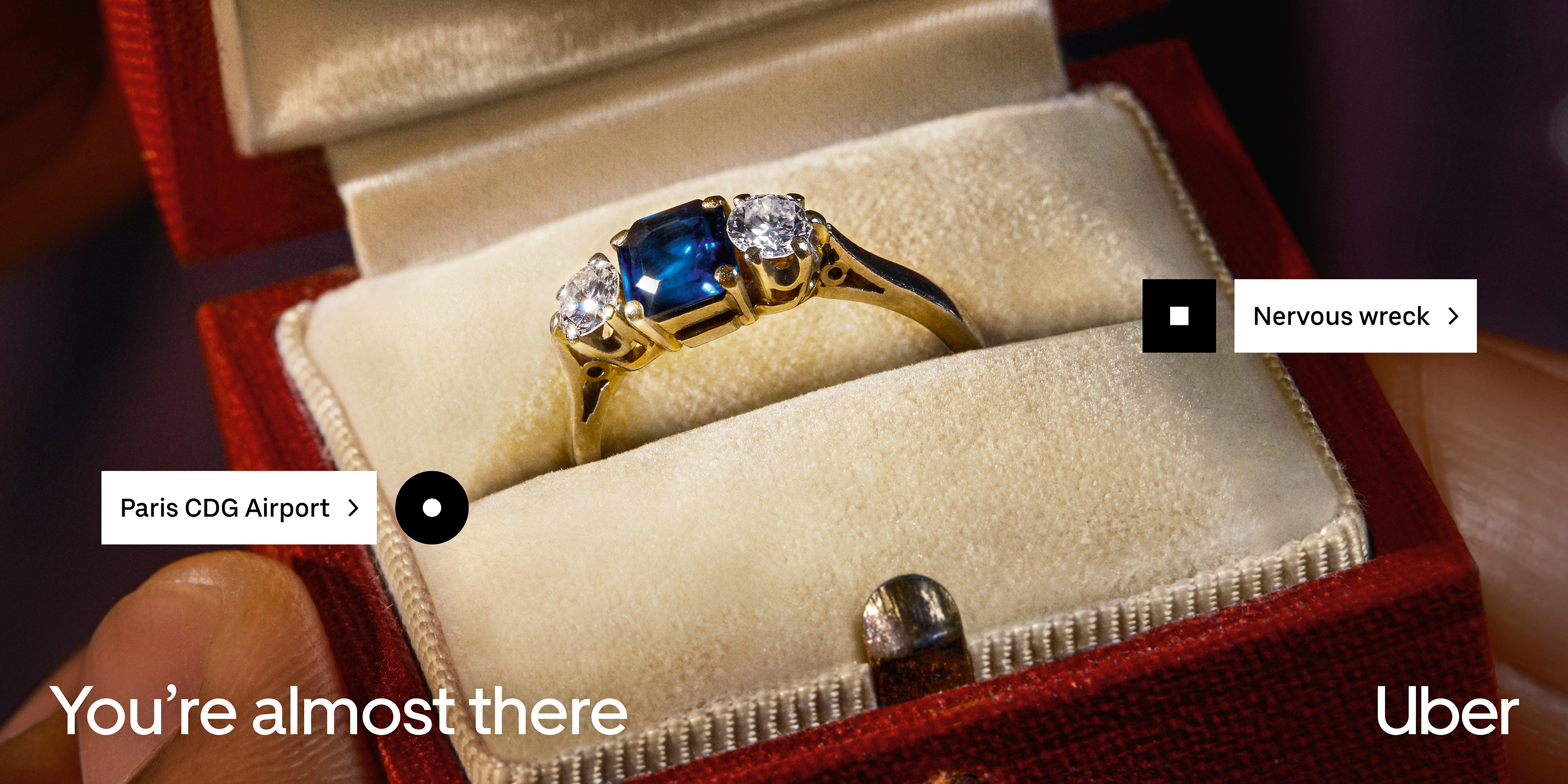 You're almost there — engagement card example